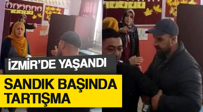 İzmir'de Sandık Başında Tartışma!