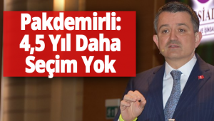 Pakdemirli: Bugün 14'üncü seçime doğru gidiyoruz, bu seçim ortamından artık kurtulalım. O yüzden daha evvelden AK Parti'ye, Cumhur İttifakı'na verdiğiniz desteğin devamı önemli. Bu desteği vermeye devam ederseniz 4,5 yıl daha seçim yok,