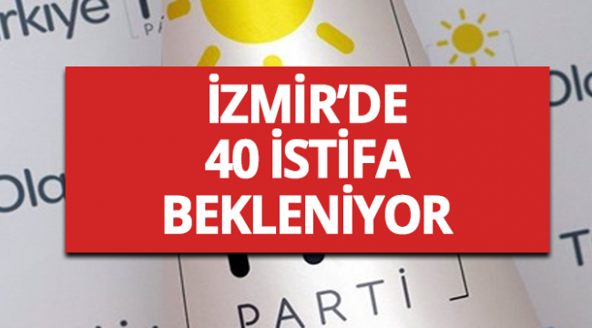 İzmir'de 40 Kişinin İstifası Bekleniyor